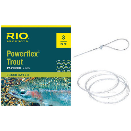 RIO Powerflex Trout Leaders - 3 Pack 3X