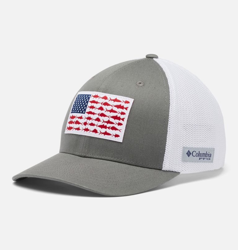 Columbia PFG Fish Flag Mesh Ball Cap