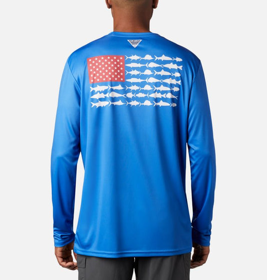 Columbia PFG Fish Flag Shirt Men's