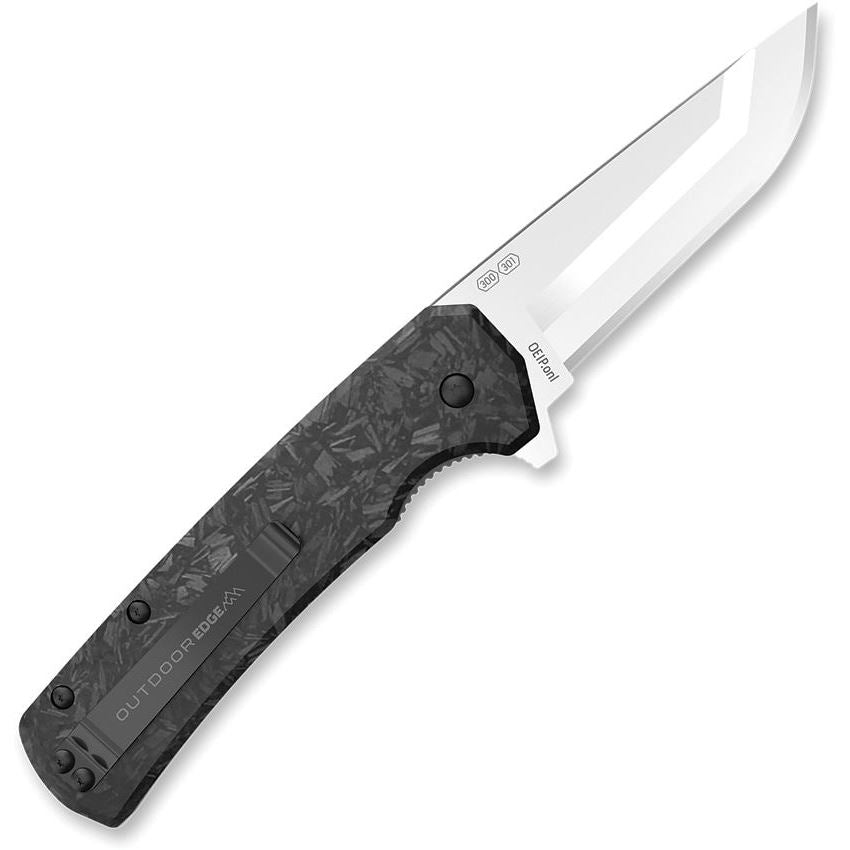 Outdoor Edge VX530A Razor VX5 Assist Open Linerlock Knife Carbon Fiber Handles