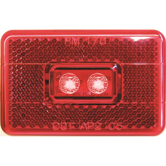 Anderson Marine V170R 9-16V LED Clearance & Side Marker Light with Reflex - Red