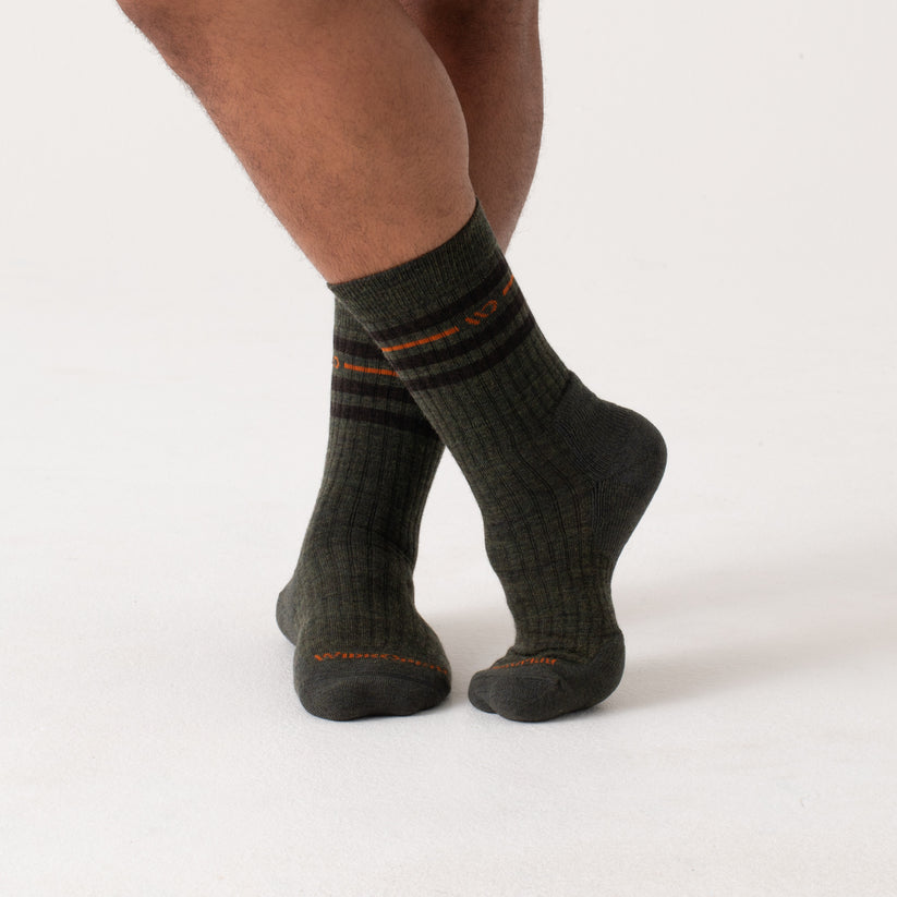 Wide Open Vintage Cushioned Crew Socks Men's