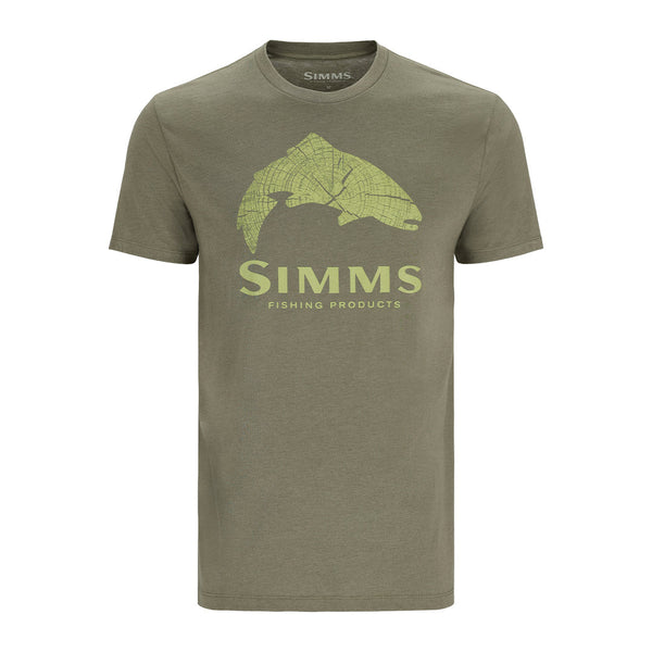 Simms Wood Trout Fill T-Shirt Men's