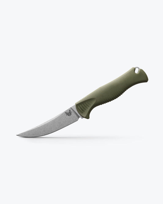 Benchmade Meatcrafter Dark Olive Santoprene  4" Trailing point