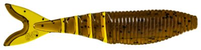 Yamamoto Zako Swimbait - 4in Green Pumpkin/Black Flake