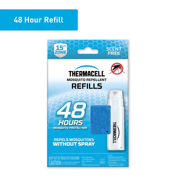 Thermacell Outdoor Mosquito Repellent Refills 48-Hour and 15 Ft. Coverage and Deet Free (4-Count), White