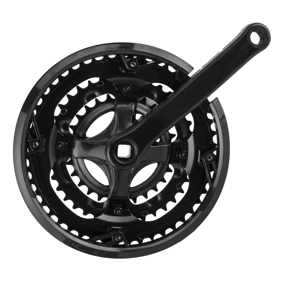Sunlite Steel Triple MTB Crankset 3x6/7/8 Speed 170mm Riveted No Chainring