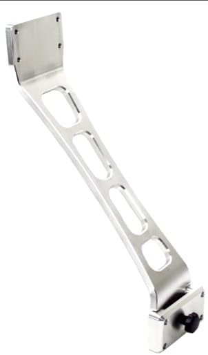 FishEng 15" Bent Aluminum Rod Extension with S&C Rod Rack - Anodized Finish