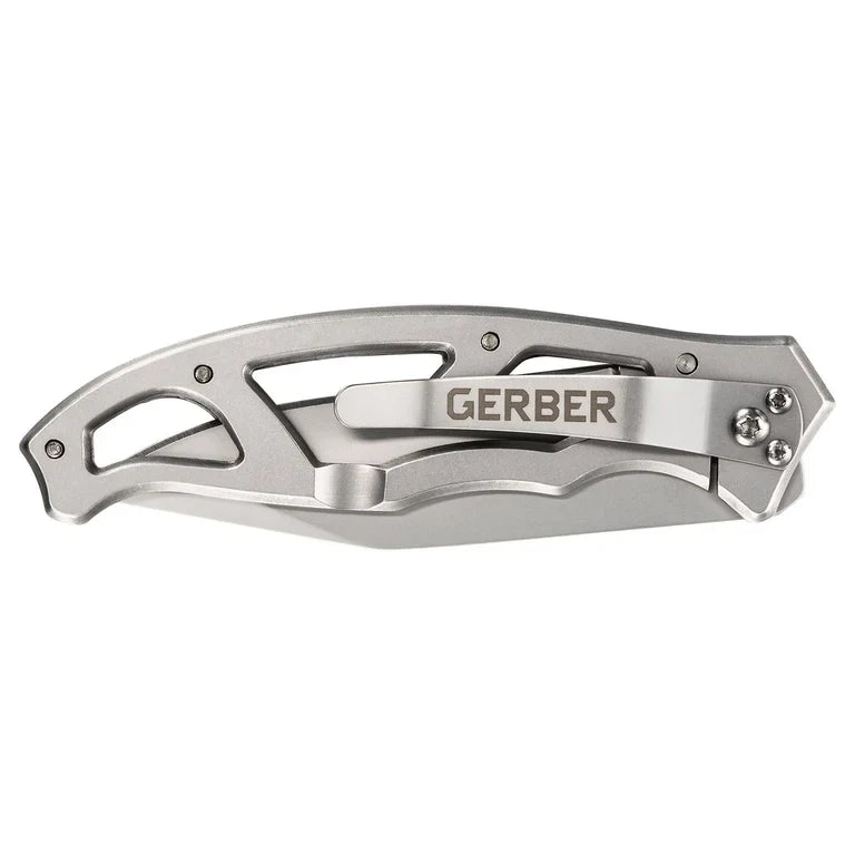 Gerber Gear Paraframe I EDC Folding Pocket Knife with Clip, 3" Fine Edge with Safety Frame Lock