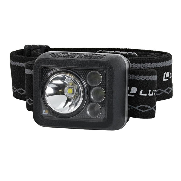 LuxPro Waterproof Multi-Color Ultralight LED Rechargeable Headlamp - Flashlights