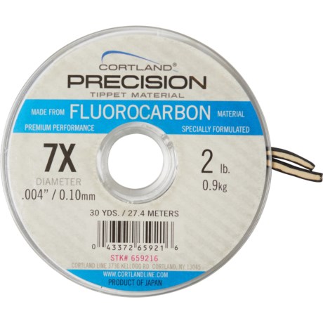 Precision Fluorocarbon 7X Tippet - 30 Yds., 2 Lb. - CLEAR ( ) ZZZ