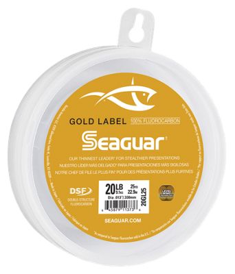 Seaguar 02GL25 2 Lbs X 25 Yard Gold Label Fluorocarbon Leader