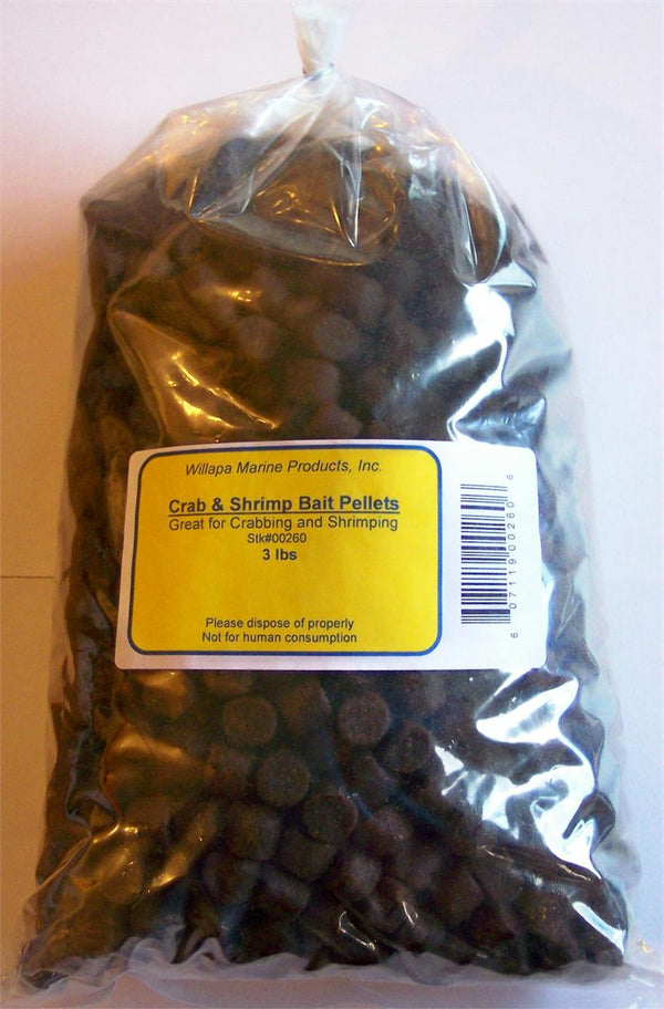 Willapa Marine Shrimp, Crab & Crawfish Bait Pellets