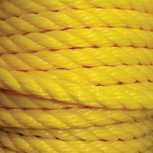 Polypropylene 3-Strand Twisted Rope, 5/8", 3100 lbs.