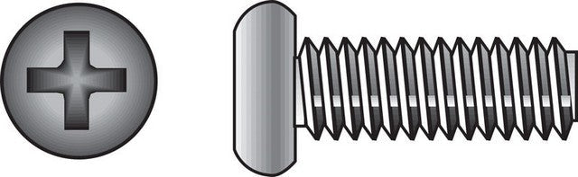 Hillman 18-8 Stainless Steel Pan Head Phillips Machine Screw 1/4" x 2-1/2" - 50 Pack