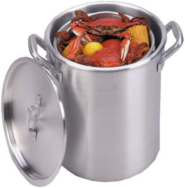 King Kooker-60Qt Aluminum boiling pot w/basket & lid