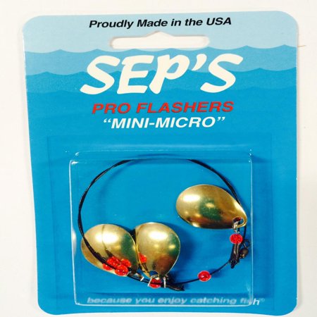 Sep's Pro Fishing Mini Micro Flashers Trolling Blades Fishing Lure Silver 23300