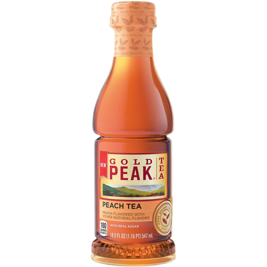Gold Peak Peach Flavored Iced Tea Drink 18.5 Fl Oz - 18.5 Oz | CVS