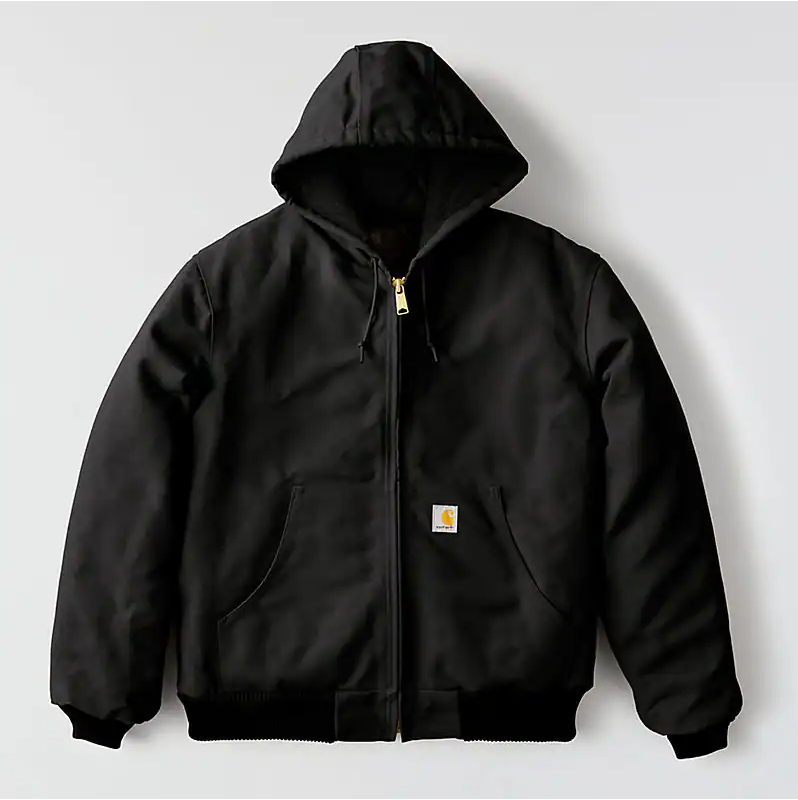 Carhartt Men's Loose Fit Firm Duck Insulated Flannel-Lined Active Jacket