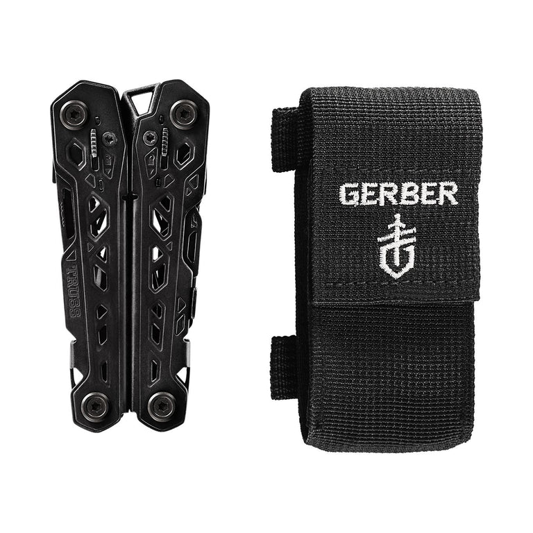 Gerber Truss 17-in-1 EDC Multitool Pliers, Pocket Knife, Molle Sheath,Black