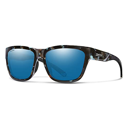 Smith Joya Sunglasses Sky Tortoise Frame ChromaPop Glass Polarized Blue Mirror Lens 204315JBW56QG