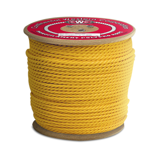 CWC 3-Strand Polypropylene Rope 3/4" X 600'