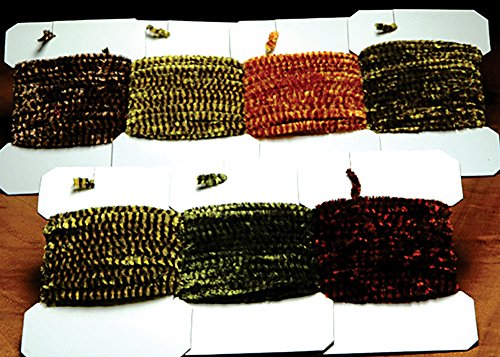 Variegated Chenille Black/Brown One Size