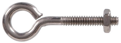 Hillman Stainless Steel Eye Bolt with Nut (3/8"-16 x 6") - 3 Pack