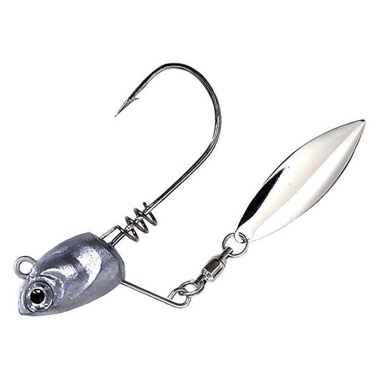 Gamakatsu Underspin Head Mini Nickle 3 Blade Finesse Heavy Cover 1014Oz