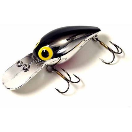 Brad's Little Wigglers Crank Bait Metallic Silver/Black/Red Belly