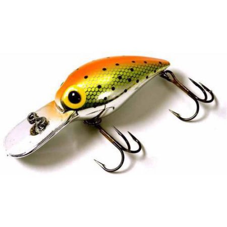 Brad's Wigglers Crank Bait Orange/Chartreuse/Black Specks
