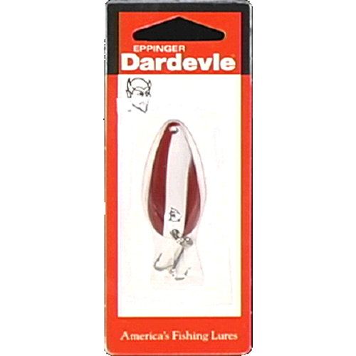 Señuelo Dardevle EPPINGER 916 Spinnie - Rojo/Blanco, 1/4 Onza