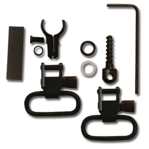 Grovtec Barrel Band Set 2-Piece Browning Ruger Models Measure To Fit .630-.675 Tube Diameter Rear Screw Swivel Stud 1 Locking Swivels Steel Black ZZZ