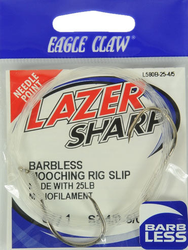 Eagle Claw Lazer Barbless Mooching Rig 25 Lb Slip
