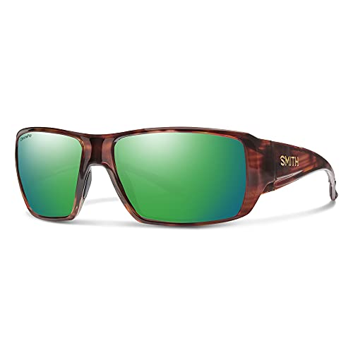 Smith Optics Guide's Choice XL Sunglasses Tortoise Frame ChromaPop Glass Polarized Green Mirror Lens 20444808663UI