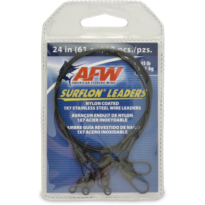 American Fishing Wire Surflon Leader Wires 3-Pack 45 Lbs - Salt Wtr Trollng Bait At Academy Sports