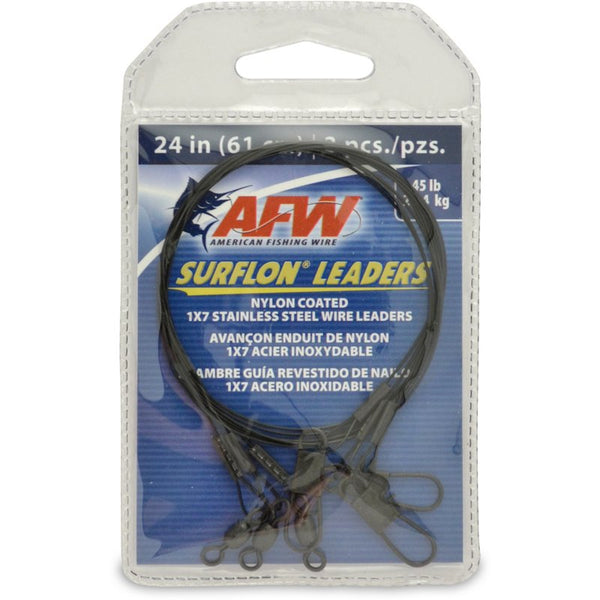 American Fishing Wire Surflon Leader Wires 3-Pack, 45 Lbs - Salt Wtr Trollng Bait At Academy Sports