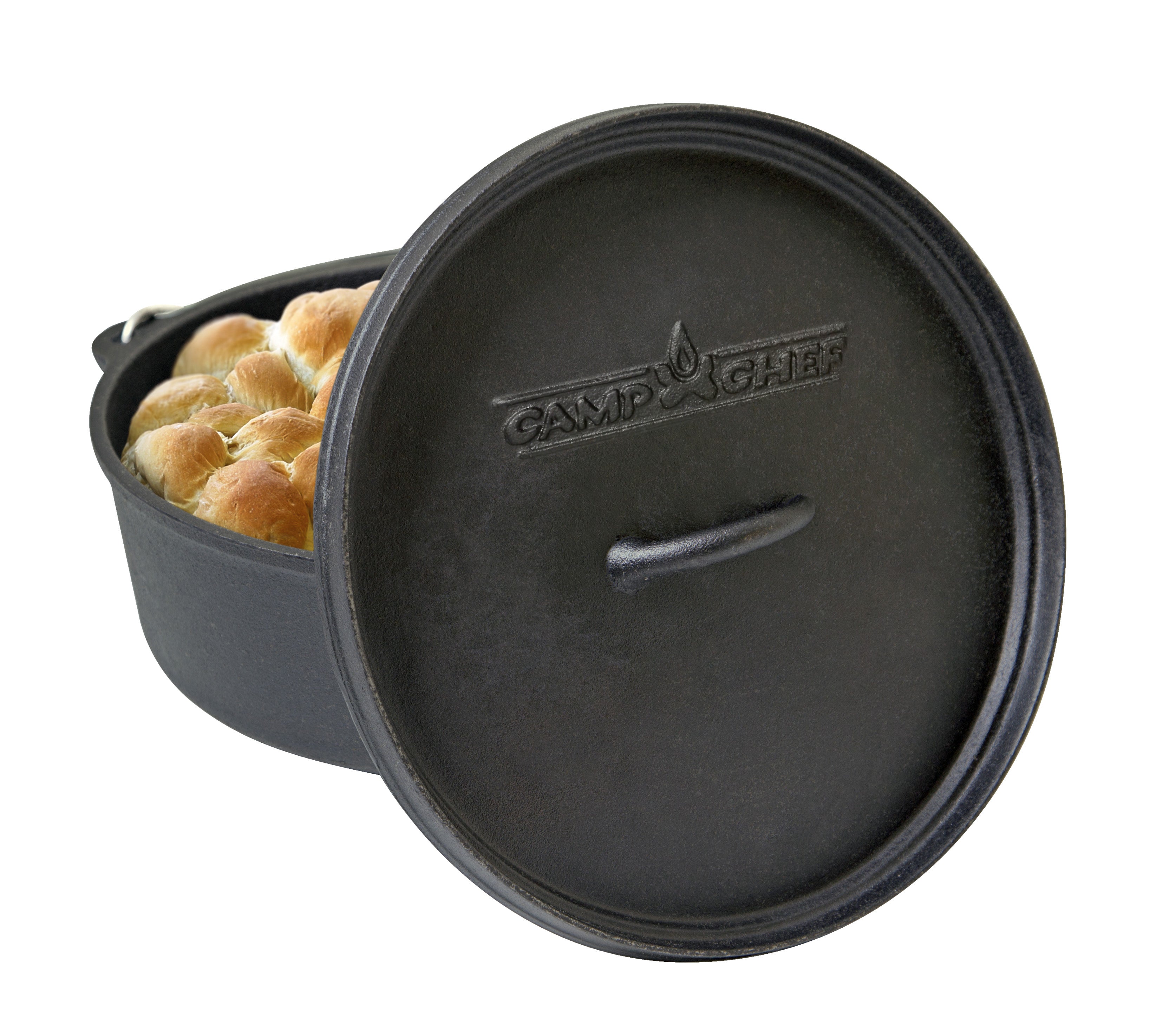 Camp Chef Classic Preseasoned Cast Iron 12 in. Dutch Oven