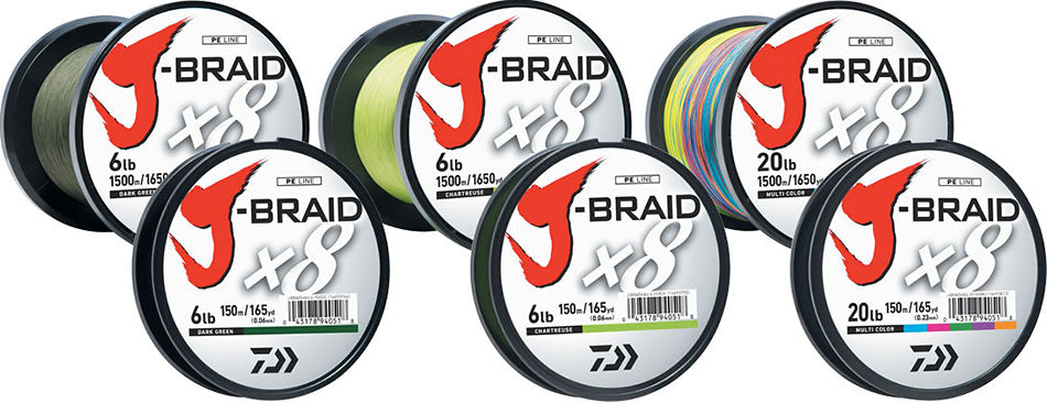 Daiwa J-Braid Chartreuse Line Bulk - 3000M - 80#