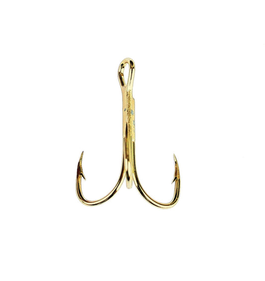Eagle Claw 2X Treble Reg Shank Curved Point