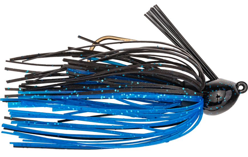Strike King BBJ18-2 Bitsy Bug Mini Jig 1/8 oz Black Blue1pk