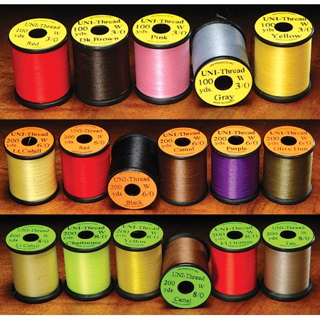 Uni 6/0 Waxed Thread Dark Brown - Fly Tying