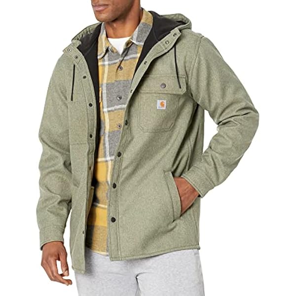 Carhartt Rain Defender Relaxed Fit Heavyweight Hooded Shirt Jacket Men's