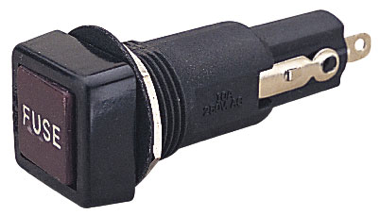 Sea Dog Fuse Holder & Push-In Cap (Panel Mount)