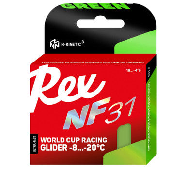 Rex NF31 Green Ski Glide Wax - 40g