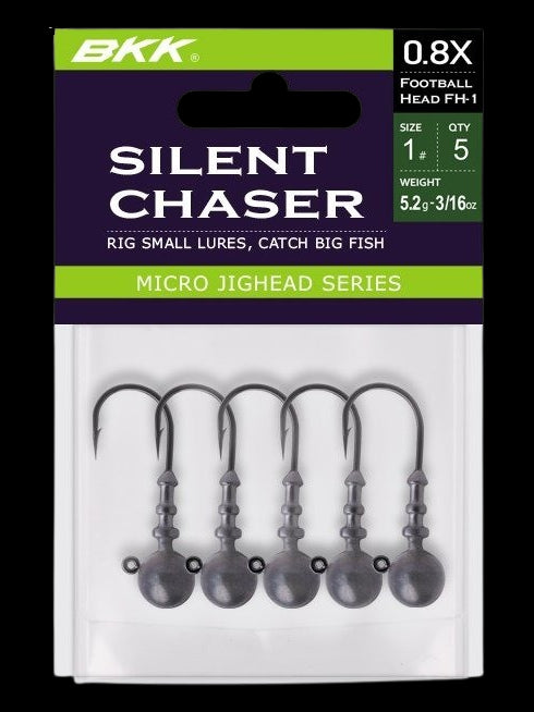 BKK Silent Chaser Football Head Jighead | 3/16 Oz.-#1