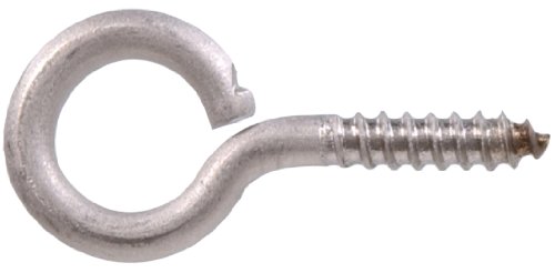 Hillman 0.307 X 4 in. Stainless Steel Lag Thread Screw Eye (5-Pack)