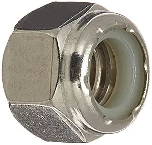 Hillman 18-8 Stainless Steel Nylon Insert USS Coarse Stop Nut 3/8"-16 - 50 Pack