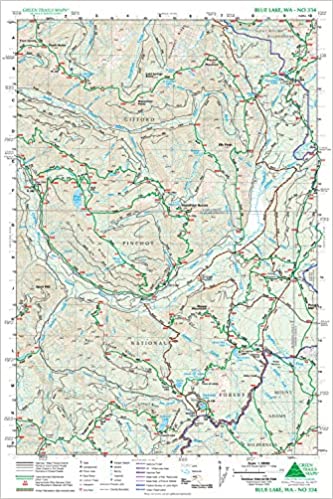 Green Trails Blue Lake, WA No. 334 - Ascent Outdoors LLC
