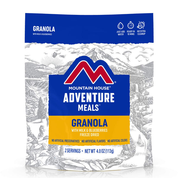 Mountain House Granola With Milk & Blueberries - Ascent Outdoors LLC